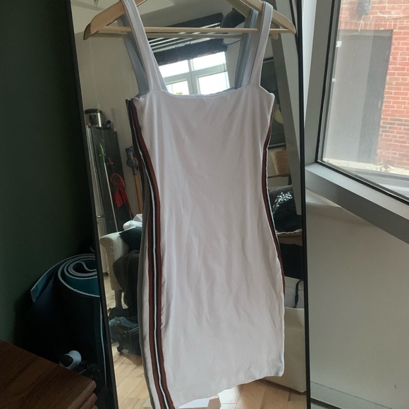 KOOKAI short white side stripped dress XS - Picture 3 of 5
